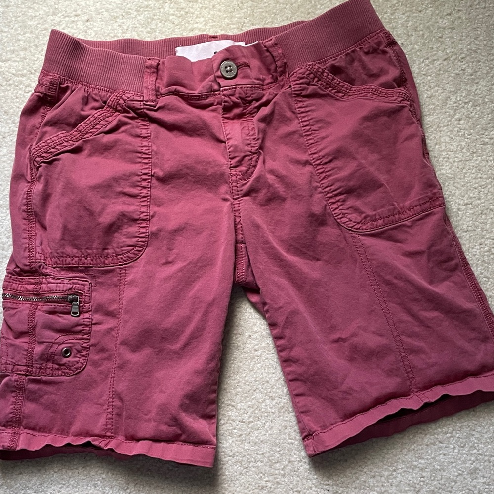Women's Sonoma burgundy Cargo Shorts size 4